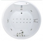 Подробнее о Ванна акриловая 1MarKA Omega 180х180 см гидромассаж (8 форсунок), каркас, слив-перелив