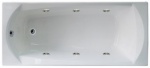 Подробнее о Ванна акриловая 1MarKA Elegance 160х70 см гидромассаж (6 форсунок), каркас, слив-перелив