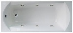 Подробнее о Ванна акриловая 1MarKA Elegance 165х70 см гидромассаж (6 форсунок), каркас, слив-перелив