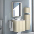 Подробнее о Тумба напольная под раковину Акватон Фабия 80 79,4x44,8x61,4 см, ваниль 1A166601FBAG0 (Мебель для ванной)