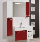 Подробнее о Тумба под раковину Акватон Диор 80 79,8x44,4x54 см, бело-бордовая 1A167801DR940 (Мебель для ванной)