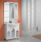 Подробнее о Тумба напольная под раковину Акватон Эмилья 75 71x32,9x82 см, белый глянец 1A056801EJ010 (568-1) (Мебель для ванной)