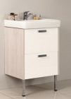 Подробнее о Тумба напольная под раковину Акватон Йорк 55 52,2х44,7х59,8 см, белый/ясень фабрик 1A170501YOAV0 (Мебель для ванной)