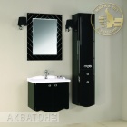 Подробнее о Тумба подвесная под раковину Акватон Венеция 65 61х43,2х49 см, черный глянец 1A155201VN950 (Мебель для ванной)