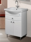 Подробнее о Тумба с раковиной Аквалайф Сонора 60 Эконом (54х33,6х81 см) выдвижной ящик, 2 распашные двери, белая
