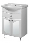 Подробнее о Тумба с раковиной Аквалайф Сонора II 60 Эконом (54х33,6х81 см) выдвижной ящик, 2 распашные двери, белая