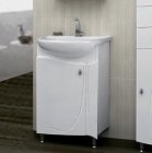 Подробнее о Тумба с раковиной Аквалайф Тенерифе 55 Эконом (49х29х81 см) распашная дверь, белая