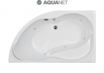 Подробнее о Ванна акриловая с гидромассажем Aquanet Graciosa L 150x90 см левая 6 форсунок латунь, каркас, слив-перелив хром