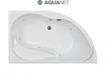 Подробнее о Ванна акриловая с гидромассажем Aquanet Graciosa R 150x90 см правая 6 форсунок латунь, каркас, слив-перелив хром
