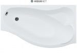 Подробнее о Ванна акриловая Aquanet Palma R 170х90/60 см правая каркас, слив-перелив хром
