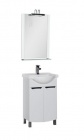 Подробнее о Тумба напольная под раковину Aquanet (Акванет) Асти 55 (51х32,5х80,5 см) 2 распашные дверцы, без раковины, белая (178262) (Мебель для ванной)
