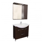 Подробнее о Мебель для ванной Aquanet (Акванет) Донна 90 (86,5x33,4x81,4 см) тумба под раковину-столешницу, венге (169180) без раковины