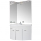 Подробнее о Мебель для ванной Aquanet (Акванет) Корнер 55х80 Close L (88x53,5x81 см) тумба угловая под раковину-столешницу, в левый угол (158824)