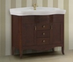 Подробнее о Тумба под раковину BelBagno Abile BB05ABIC/ACA 94x47,5x79,5 см 3 выдвижных ящика, 2 распашные двери, без раковины, орех