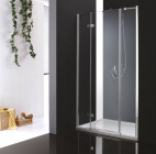 Подробнее о Душевая дверь Cezares Bergamo B12 (BERGAMO-B-13-30+60/40-C-Cr-L) (128-132)х195 см (Прозрачное стекло, профиль хром)