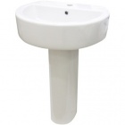 Подробнее о Раковина Della Globus DE311156001 с отверстием для смесителя, белая