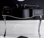 Подробнее о Мебель для ванной Devon&Devon Audrey 111,2x90,5x57,5 см черный/белый, ножки хром (DEAUDREYNB NMACR)