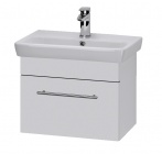 Подробнее о Тумба под раковину Dreja (Дрея) Solo 55 (54,5х34,6х39,2 см) выдвижной ящик, без раковины, корпус белый, фасад белый (21828)