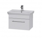 Подробнее о Тумба под раковину Dreja (Дрея) Solo 60 (59,5x34,6x39,2 см) выдвижной ящик, без раковины, корпус белый, фасад белый (21835)