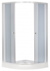 Подробнее о Душевой уголок Erlit ER0610 C4 (100х100х190 см) в комплекте с поддоном, профиль хром матовый, стекло тонированное