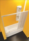 Подробнее о Шторка для ванны Forteplast Sirio BP222 (200-170 см, высота 153 см) профиль белый матовый
