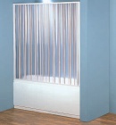 Подробнее о Шторка для ванны Forteplast Vaska point ВК220 (170-140 см, высота 150 см) профиль белый матовый