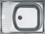 Подробнее о Мойка кухонная Franke Eurostar ETN 611-56 1.5 (56x43,5 см) оборачиваемая, врезная, матовая поверхность, с вентилем 1.5, нержавеющая сталь (101.0174.517)