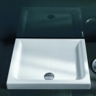 Подробнее о Душевой поддон Hatria Drop Y0KD01 (YOKD01) (100x80x11 см) керамический (для душа) с сифоном