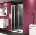 Подробнее о Душевая дверь Huppe X1 120303.069.321 90x190 см стекло прозрачное, профиль серебро