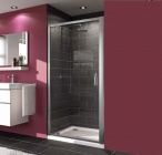 Подробнее о Душевая дверь Huppe X1 120703.069.321 90x190 см стекло прозрачное, профиль серебро