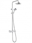 Подробнее о Душевая система Kludi Dual Shower System A-qas 6609505-00 с термостатом, душевой гарнитур хром