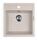 Подробнее о Мойка Кухонная Lava Q1 BAS 46,5х50,5х19,5 см чёрная, укомплектована сливной арматурой