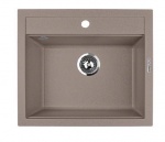 Подробнее о Мойка Кухонная Lava Q2 BAS 56х50,5х19,5 см чёрная, укомплектована сливной арматурой