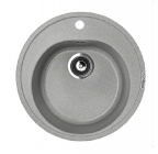 Подробнее о Мойка Кухонная Lava R2 BAS 50,5x50,5x18 см чёрная, укомплектована сливной арматурой