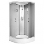 Подробнее о Душевая кабина Mirwell MR3708P C4 (80x80x214 см) тропический душ, ручной душ, профиль хром, тонированная задняя стенка, стекло тонированное, поддон низкий (23 см), зеркало, полочка.