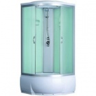 Подробнее о Душевая кабина Mirwell MR3708TP C3 (80x80x214 см) тропический душ, ручной душ, профиль хром, матовая задняя стенка, стекло матовое, поддон высокий (41 см), зеркало, полочка.