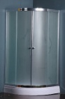 Подробнее о Душевой уголок Nautico SWB-8025 (100x100x195 см) поддон низкий акриловый на металлическом каркасе, 5 мм закаленное рифленое непрозрачное стекло, профиль хром, сифон с гидрозатвором