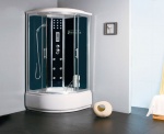 Подробнее о Душевая кабина Nautico SWB-9110 (110x110x215 см) вертикальный гидромассаж, массажер для ног, электронное управление, цифровой дисплей с радио, тропический душ, декоративная подсветка