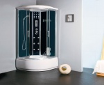 Подробнее о Душевая кабина Nautico SWB-9122 (120x120x215 см) вертикальный гидромассаж, массажер для ног, электронное управление, цифровой дисплей с радио, тропический душ, декоративная подсветка