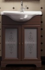 Подробнее о Тумба с раковиной Opadiris Кама 65 (66x86,5x46 см) 2 распашные двери, раковина керамическая, орех антикварный