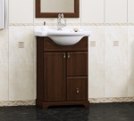 Подробнее о Тумба с раковиной Opadiris Клио 55 (56x45x85 см) раковина, выдвижной ящик, 2 распашные двери, орех антикварный (Нагал, Р46) (Нагал, Р46)