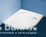 Подробнее о Душевой поддон Ravak Galaxy Elipso 80 LA 80x80 см акриловый поддон для установки в пол или на ножки. (A224401210)