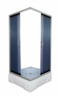 Подробнее о Душевой уголок River Morava 80/26 МТ (80x80x196 см) профиль матовый хром, стекло матовое, с поддоном