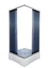 Подробнее о Душевой уголок River Morava 90/26 МТ (90x90x196 см) профиль матовый хром, матовое стекло, с поддоном