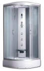 Подробнее о Душевая кабина River Dunay 100/26 МТ (100х100х210 см) с гидромассажем, передними матовыми стеклами, задними серебристыми стеклами, профиль матовый хром, поддоном 26 см