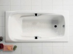 Подробнее о Ванна чугунная Roca Ming 2302G000R 170x85 см с отверстием под ручки, без ножек