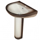 Подробнее о Раковина Rosa Элеганс 51x41x19 см декор черный, 1 отверстие (417678)