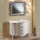 Подробнее о Мебель для ванной Tiffany World Armony 7224bi puro (112x54x85 см) тумба под раковину, bianco puro, ручки хром