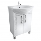 Подробнее о Мебель для ванной Triton Кристи тумба напольная под раковину Ладога 51x43x82 см белая, 2 двери (003.31.0470.102.01.01U)