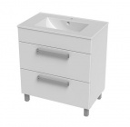 Подробнее о Мебель для ванной Triton Ника 75 тумба напольная под раковину 75 (76х82х46,7 см) 2 выдвижных ящика (высота боковой стенки ящика 15 см) (004.31.0750.301.01.01.U)